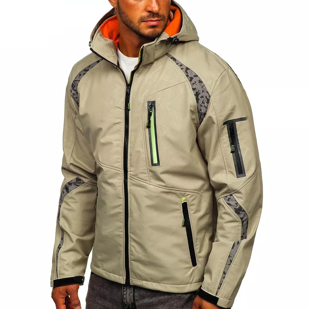 Breathable Best Fabric For Men Solid Premium Quality Blue Color And Comfortable Men Best Quality Soft Shell Jackets