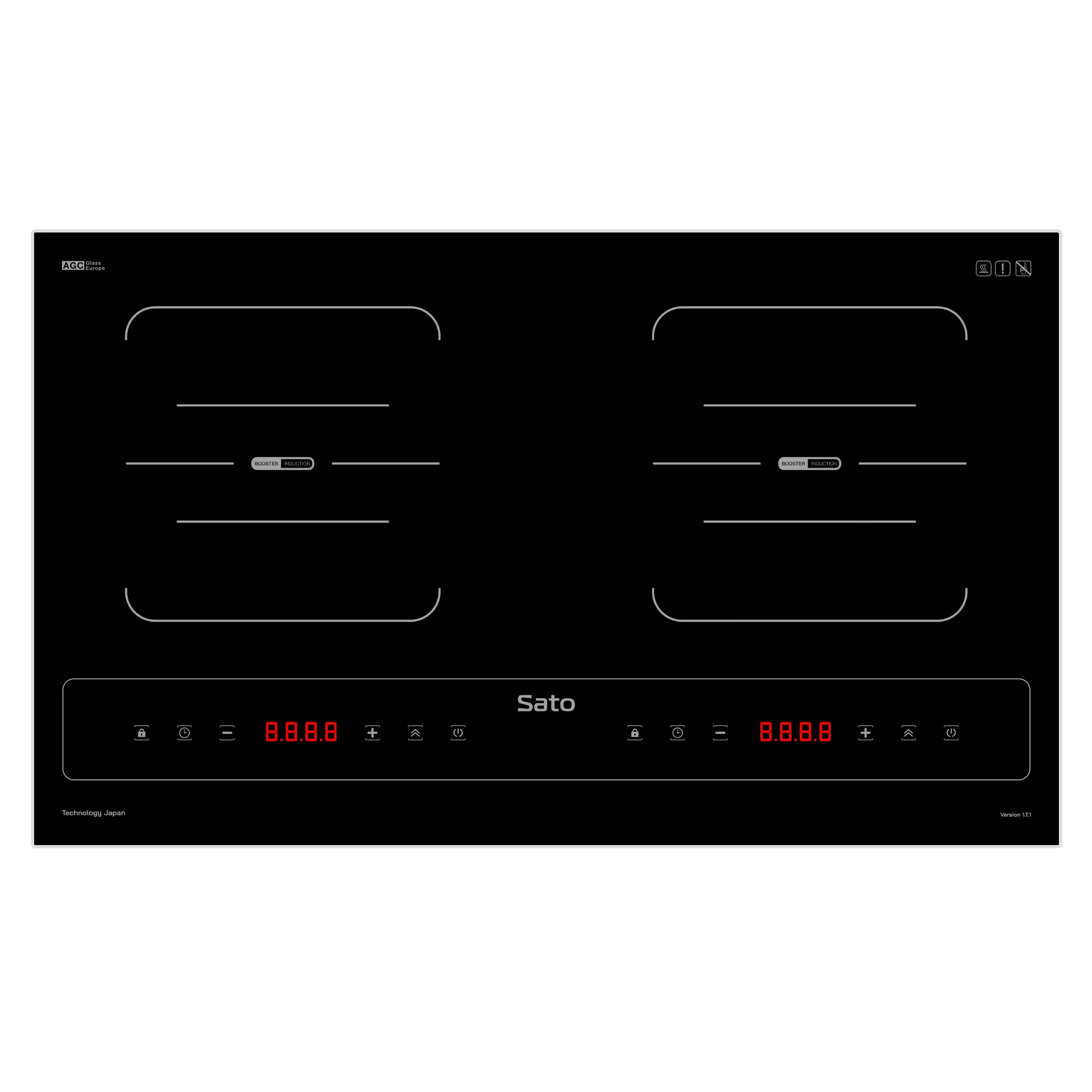 SATO Wholesale Smart Electric Stove SIH168 N1 (A) Induction Stove Double Burner Convenient Countertop Installation Household Use