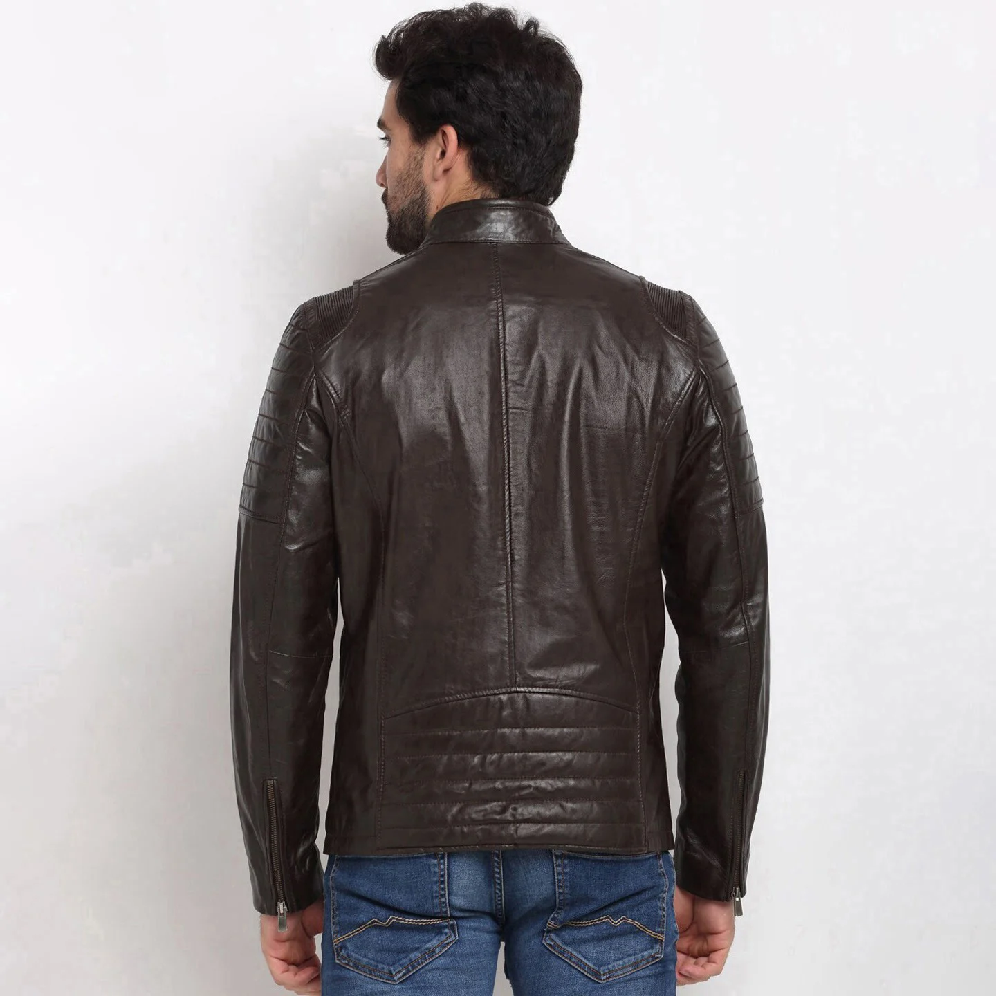Top Hot Premium Quality Leather Jacket for Men Style with 100% Original Cowhide Safari Leather Jackets