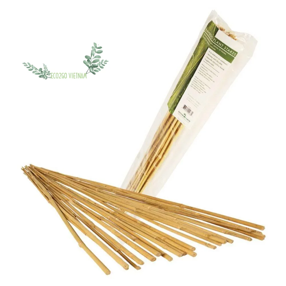 Высококачественные бамбуковые садовые колья/бамбуковые колья для растений 8-10 мм x L 90 см или по индивидуальному заказу от Eco2go Vietnam