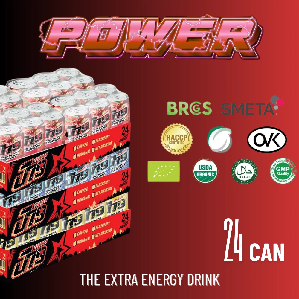 Energy Drink Made in Vietnam 330ml 220 Volt Thunder Power From Real Ingredient Free Sample Beverage Manufacture Private Label