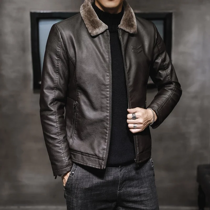 Winter Autumn High Quality Oem Us Customized Large Size Natural Eco-Friendly Custom Lambskin Sports Men Genuine Leather Jackets