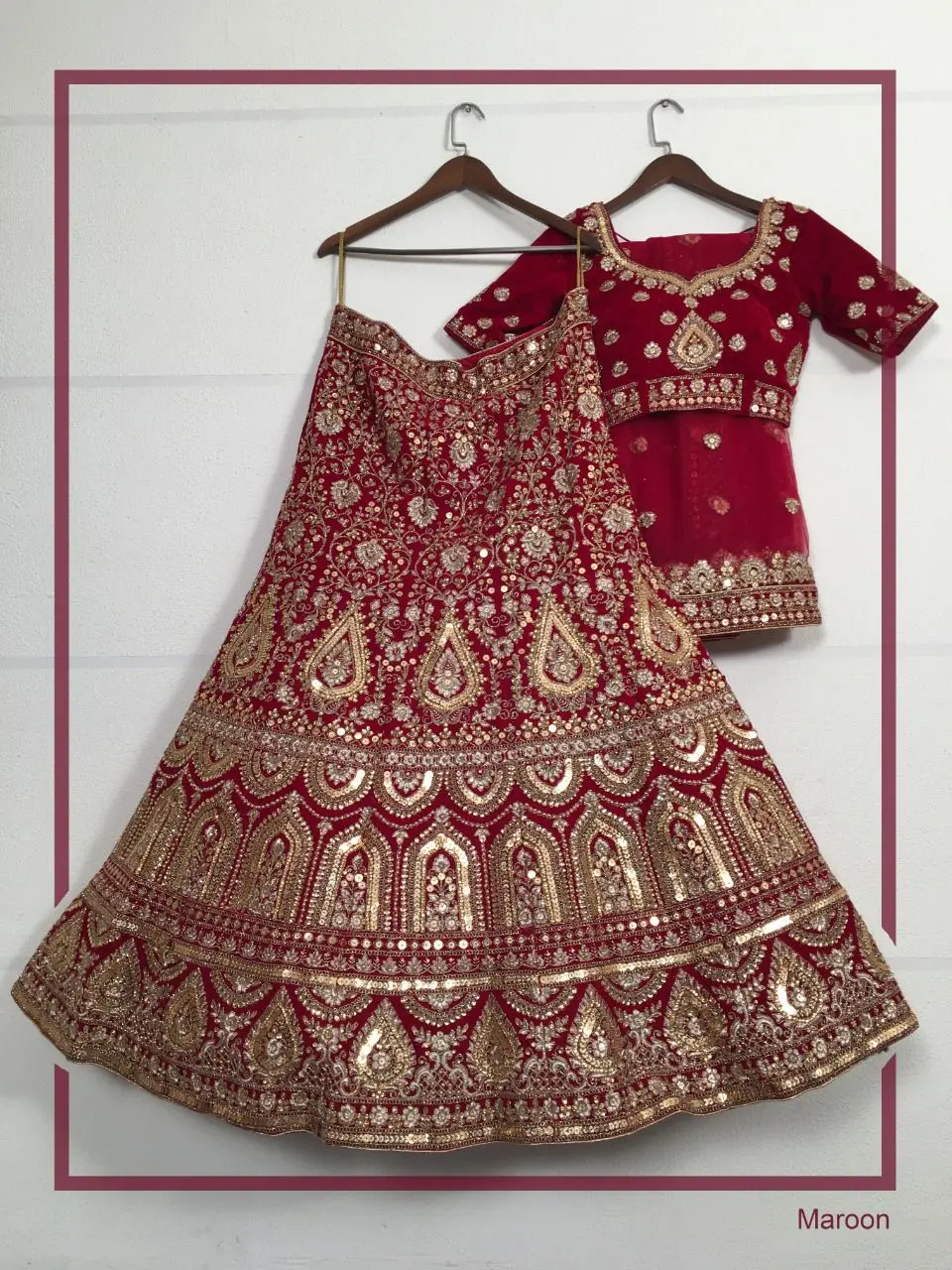 Heavy lehenga choli Dupatta Blouse Embroidery work stone pearl work bridal lahnga lehenga choli wholesale price