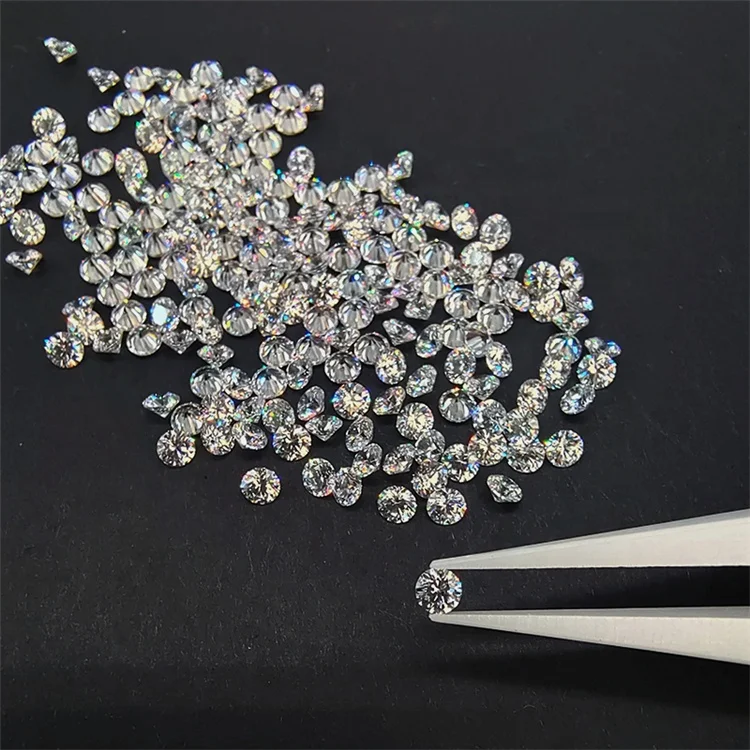 LETMEXC 1.0 ct Per Pack Small Size Loose Moissanite Gemstones D Color VVS1 Excellent Round Cut for Custom Diamond Jewely DIY