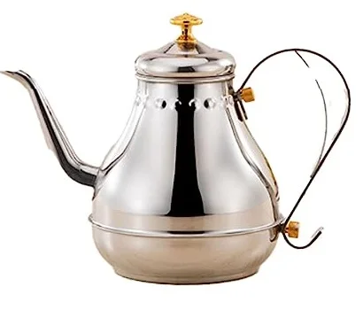 Custom Design Available brass tea pot with script etching kitchen & tabletop Coffee & Tea Sets
