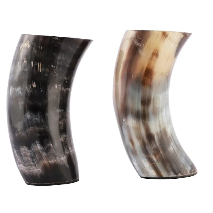 Export quality antique design handcrafted natural horn shot glass for bear agate drinking horn cup for bar from India.
