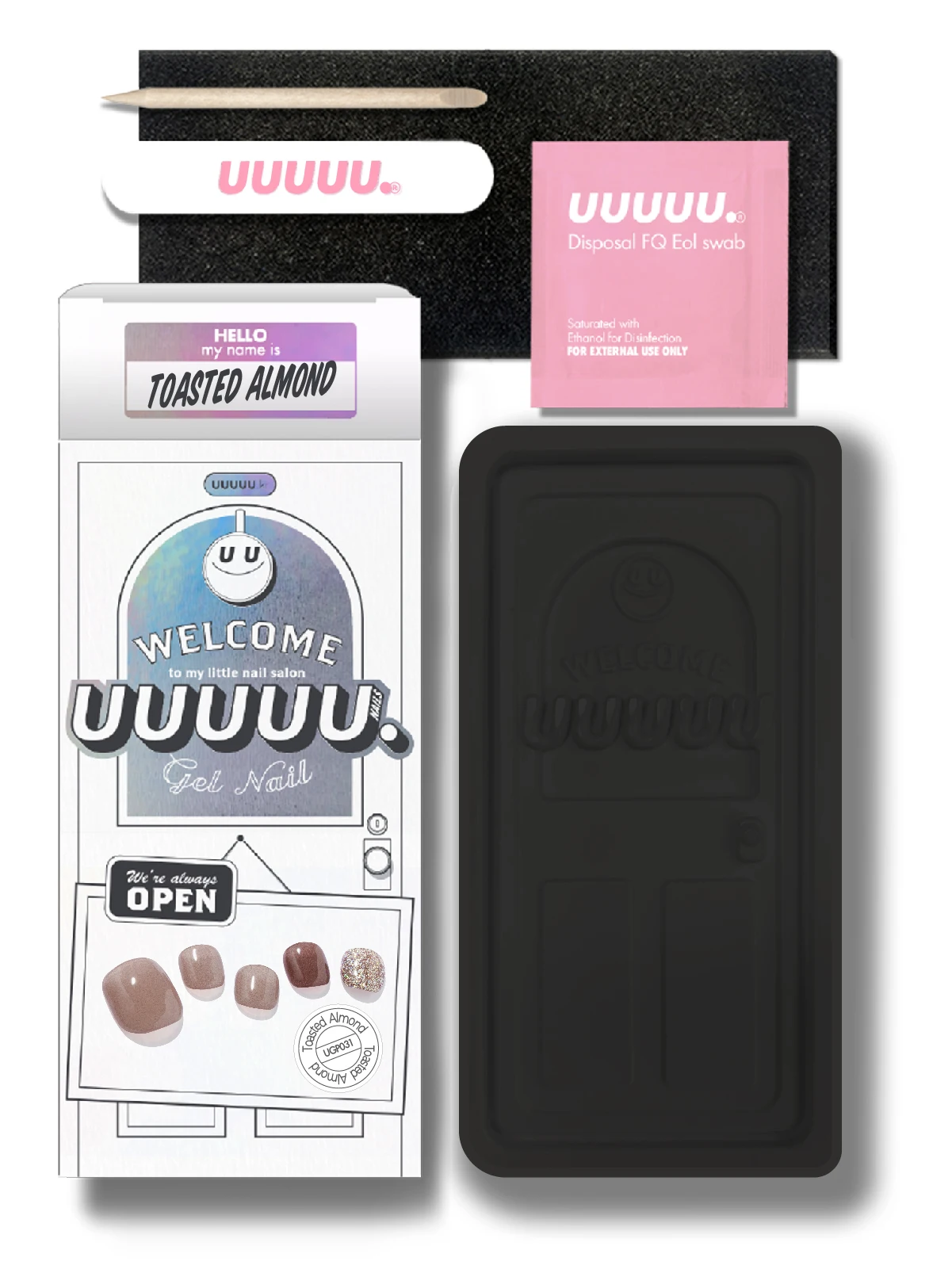 Korean 100% Real Salon Quality Press on gel nails Gel Nail sticker Pedicure Wholesale Certified