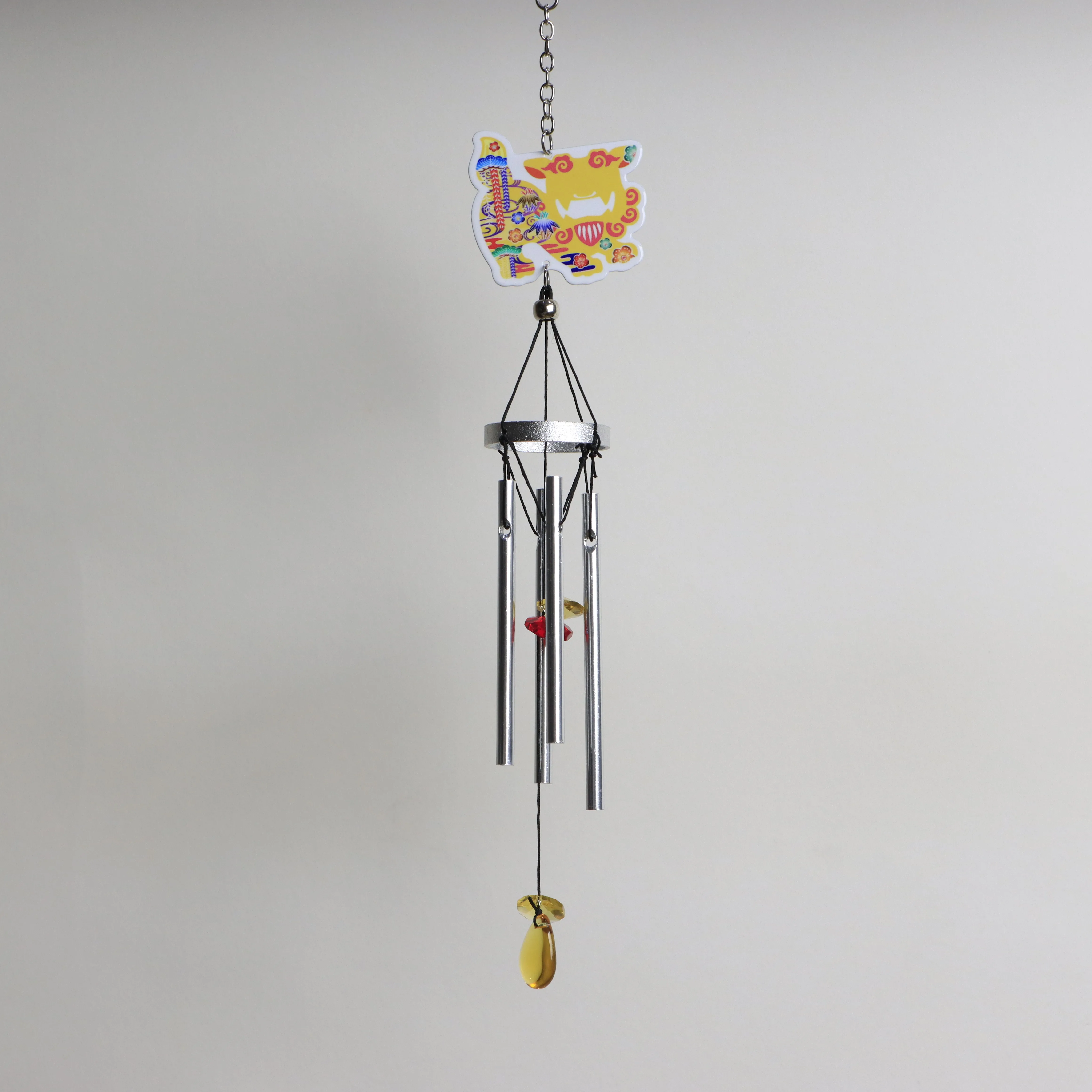 Customizable Metal Wind Chime with Crystal Ornament - Ideal for Souvenir Shops and Online Gift Retailers
