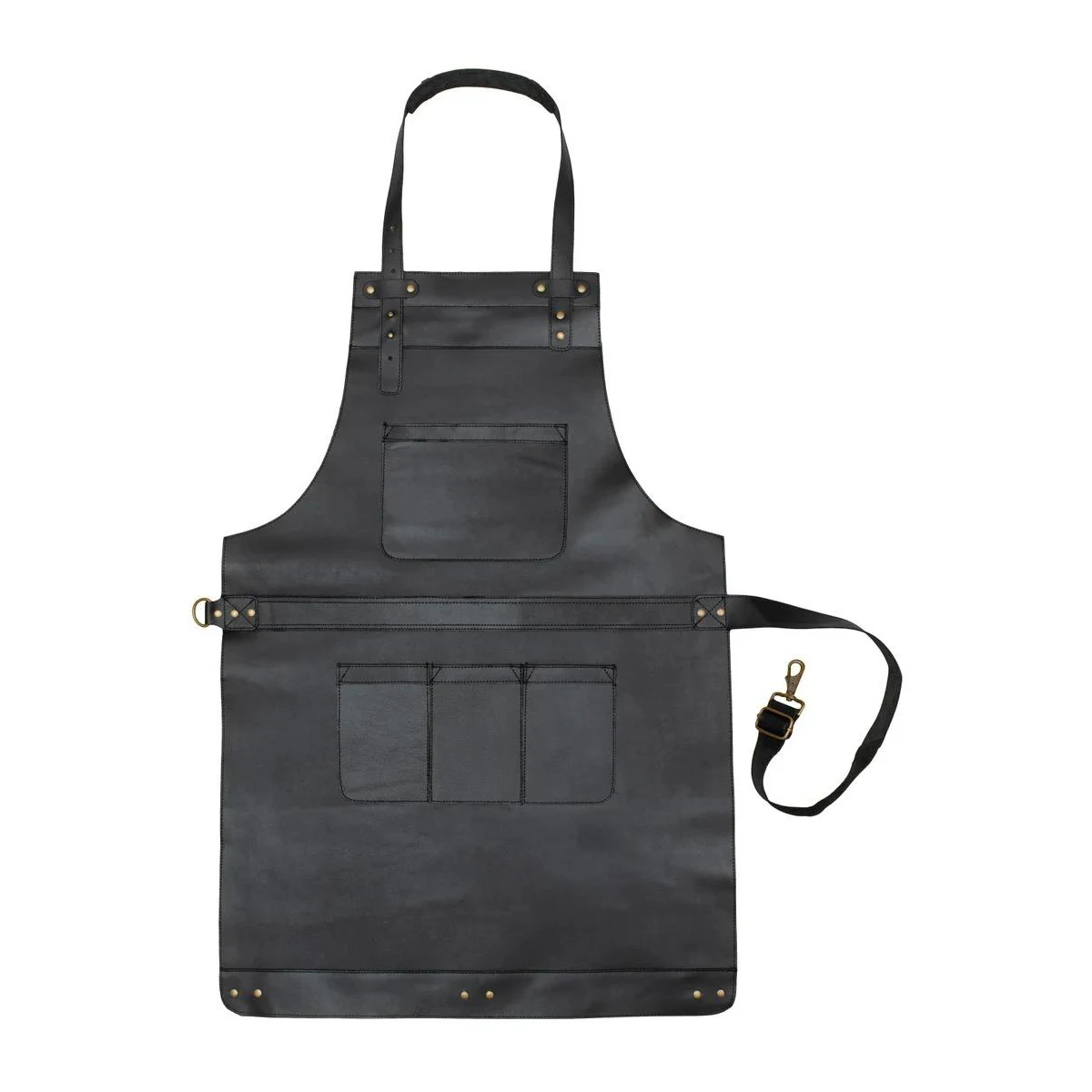 Wholesale Custom Design High Quality OEM Genuine Leather Apron Working Leather Aprons