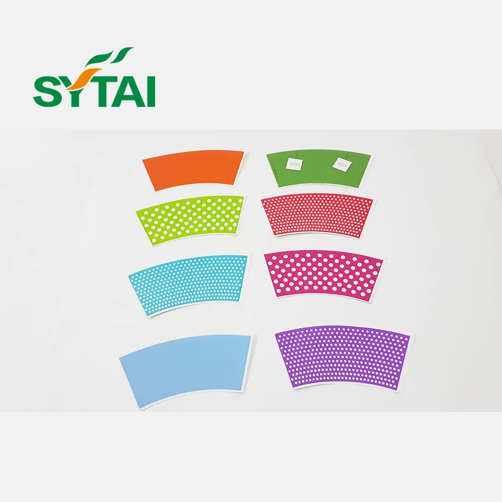 PE/PLA coated white/craft paper cup fan & bottom paper for making 100% biodegradable paper cups raw material