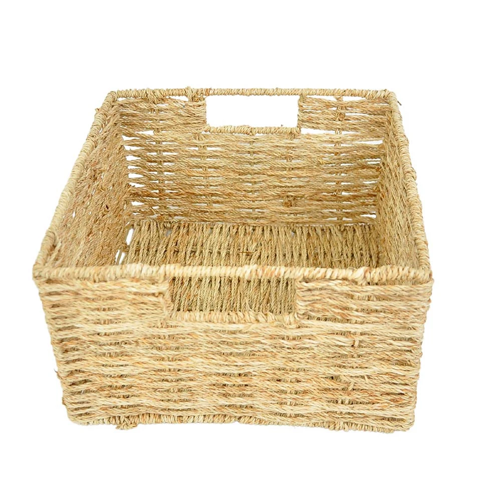 Natural Handmade Room Furniture Decoration with Low Budget 100% Best Collection Jute Seagrass Organizer Storage Basket