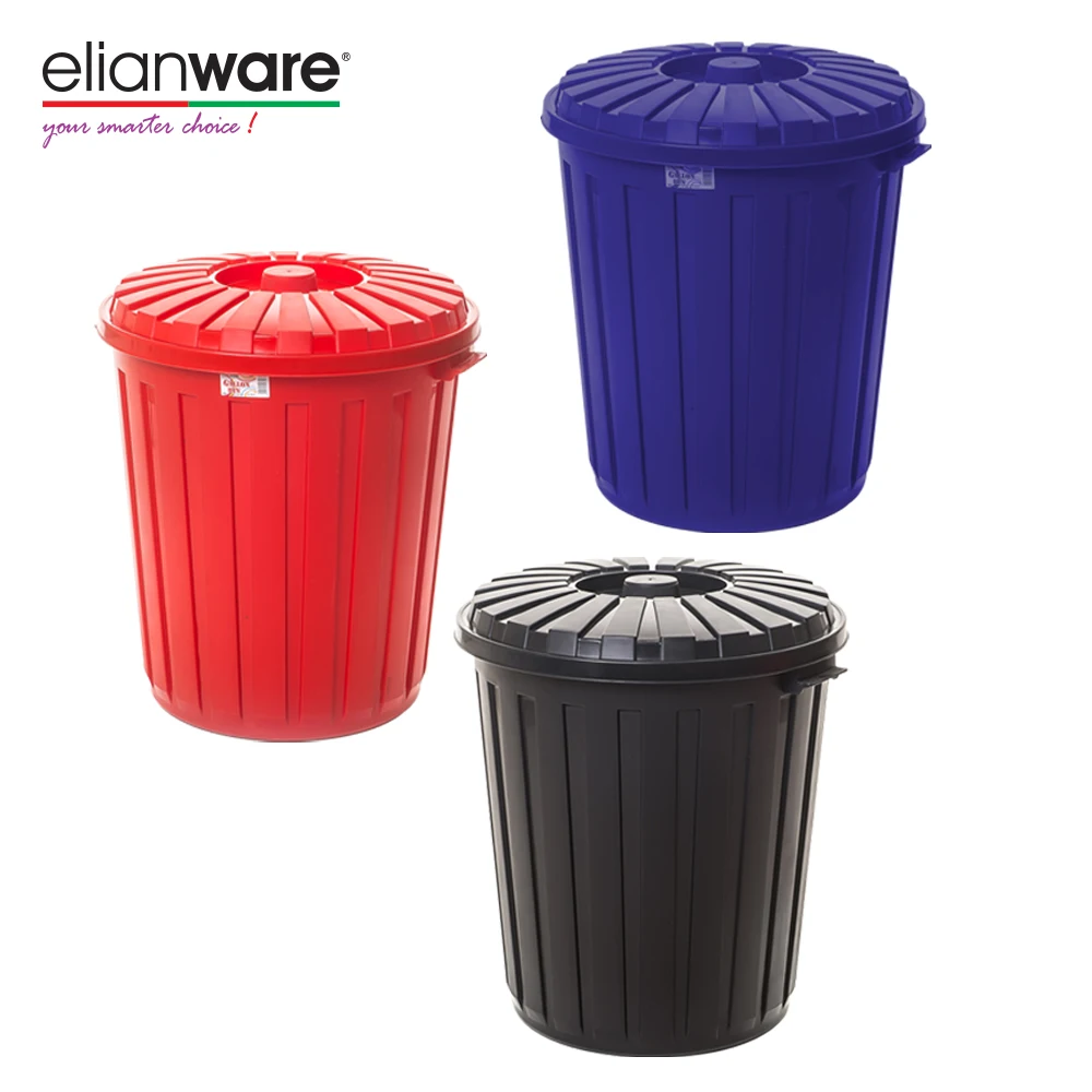 Elianware Restaurant New Heavy Duty Gallon Plastic Pail Large Garbage Trash Bin Kitchen Food Waste Bucket Dustbin