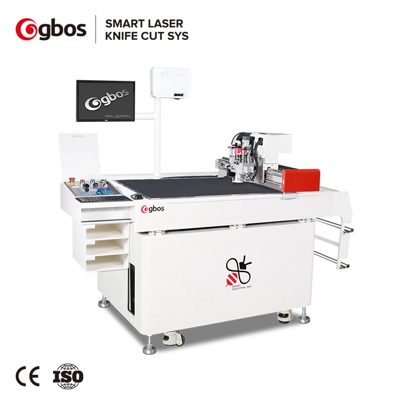 GBOS Small Oscillating Knife Cutter Genuine Leather TPU PU Synthetic Leather Bag Shoes Materials Blade Digital Cutting Machine