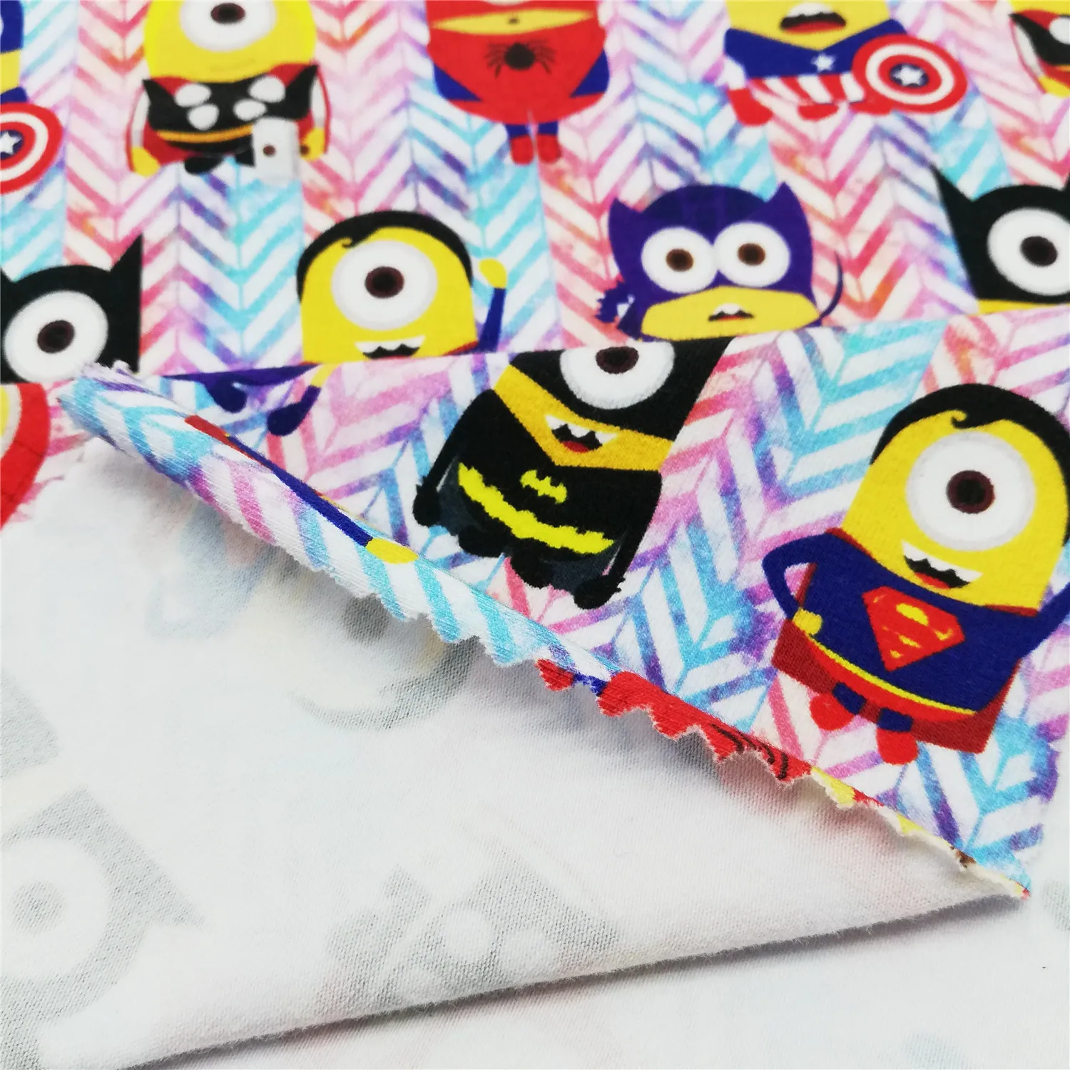 CJ170 Custom Printed Cotton Single Jersey Fabric 100% Cotton, 170gsm, no MOQ per print