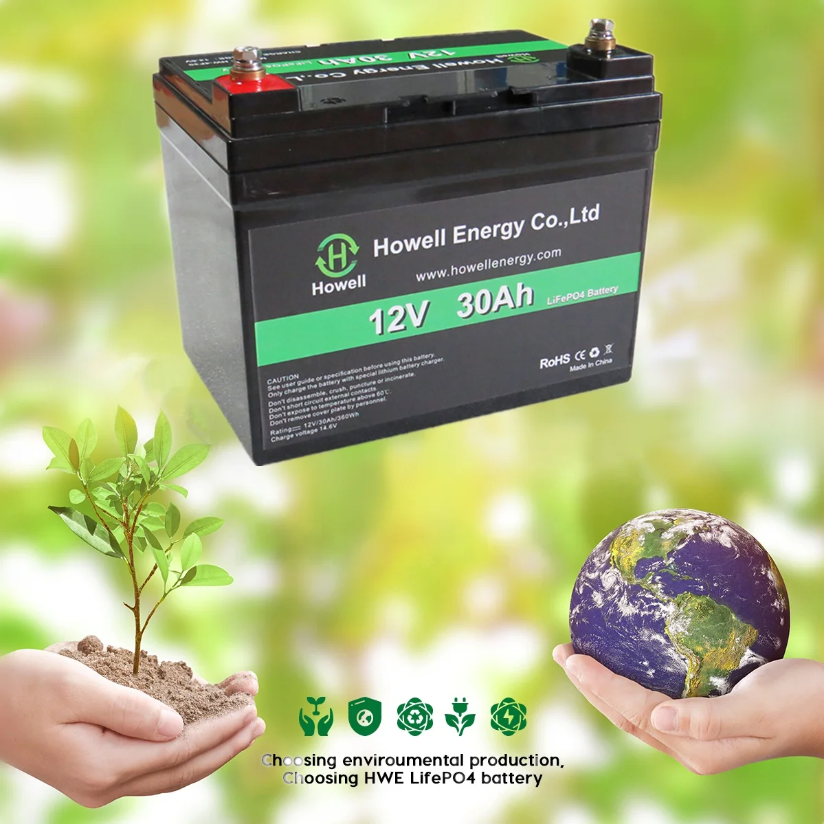 Rechargeable Factory Li-Ion Battery Pack 12V 30ah LiFePO4 Lithium Battery Replacement Lead Acid