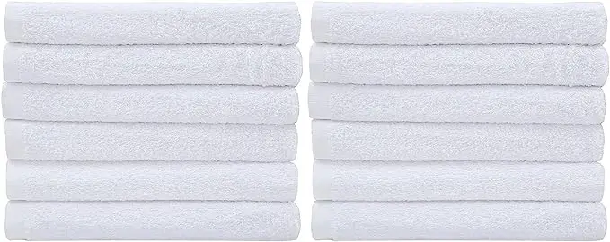 100% Cotton Cleaning Rags Size 14x17 inches Absorbent Bar Towels Restaurant Cleaning and Reusable Dish Multipurpose Towels