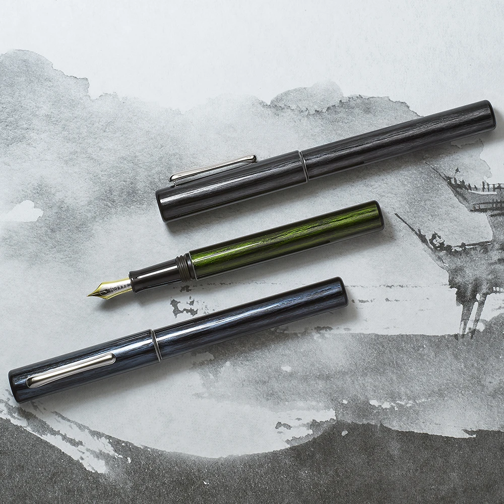 Hyakko Hisho 2 Japanese Traditional Urushi Lacquer Finish Luxury Fountain Pen Perfect Writing Tool for Professionals Collectors