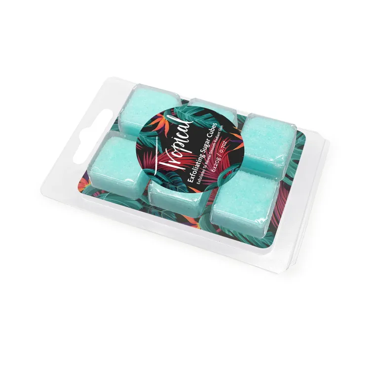 Private Label Wholesale Mini Organic Fruit Shea Butter Skin Exfoliating Brightening Whitening Sugar Body And Face Scrub Cube