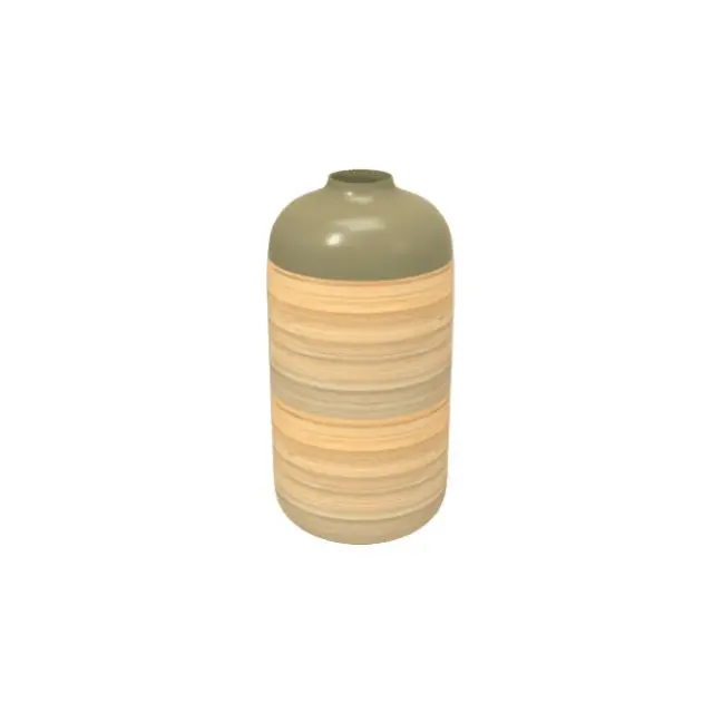 Hot selling spun bamboo table flower vase for home decoration luxury design nice price handmade from Vietnam wholesaler