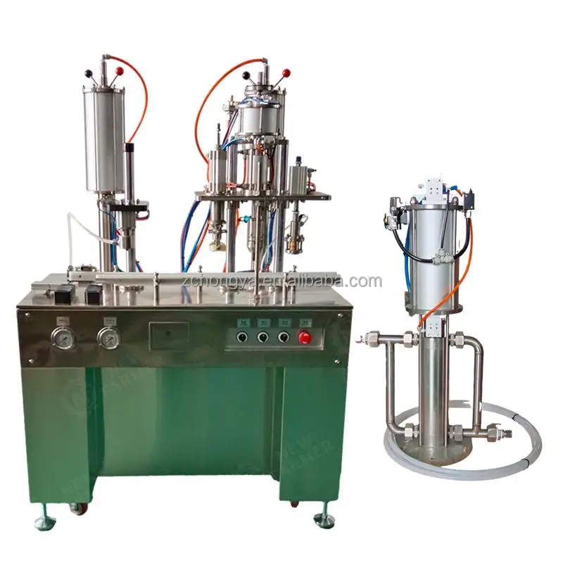 Best Price Semi-Automatic 3 In 1 Aerosol Gas Filling Machine LPG Aerosol Spray Can Filling Machinery