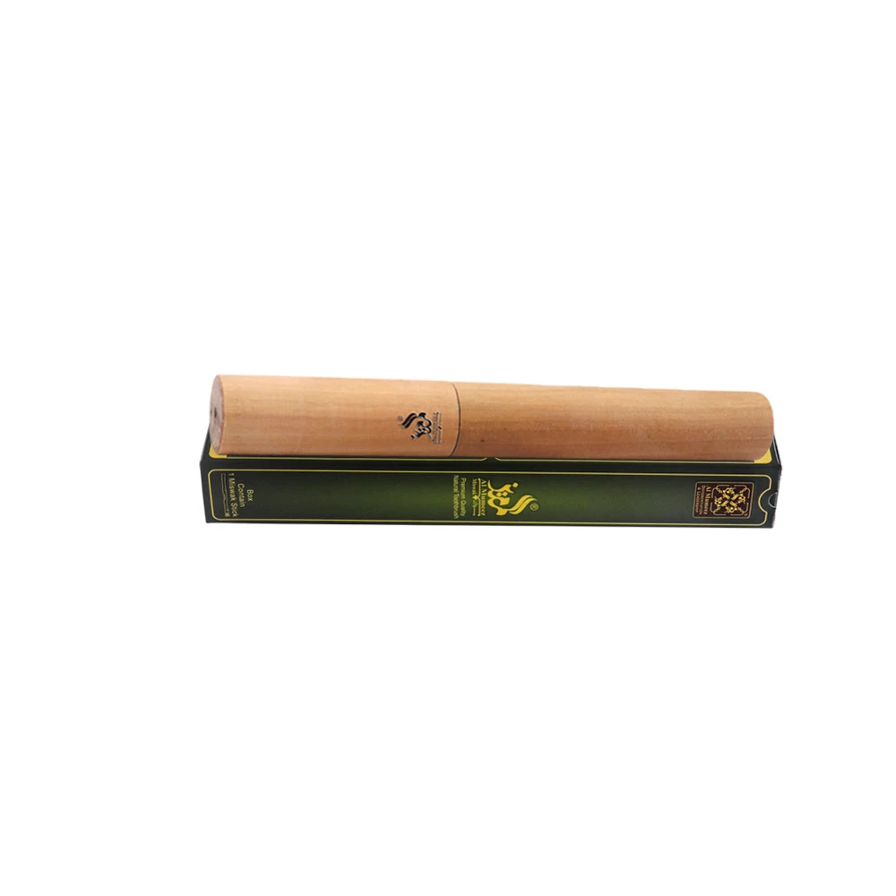 AL-MUMIZ MISWAK/SEWAK/SIWAK/ WOODEN CASE/HOLDER NATURAL TEETH CLEANING STICK CUSTOM PACKAGING FOR TEETH DISEASES HEALING NATURAL