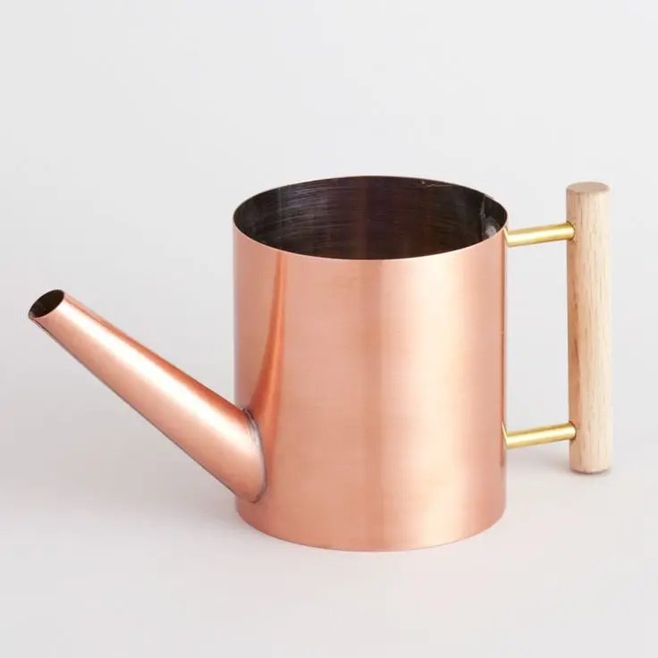 High quality handmade classic design fancy copper mug with wood handle from India