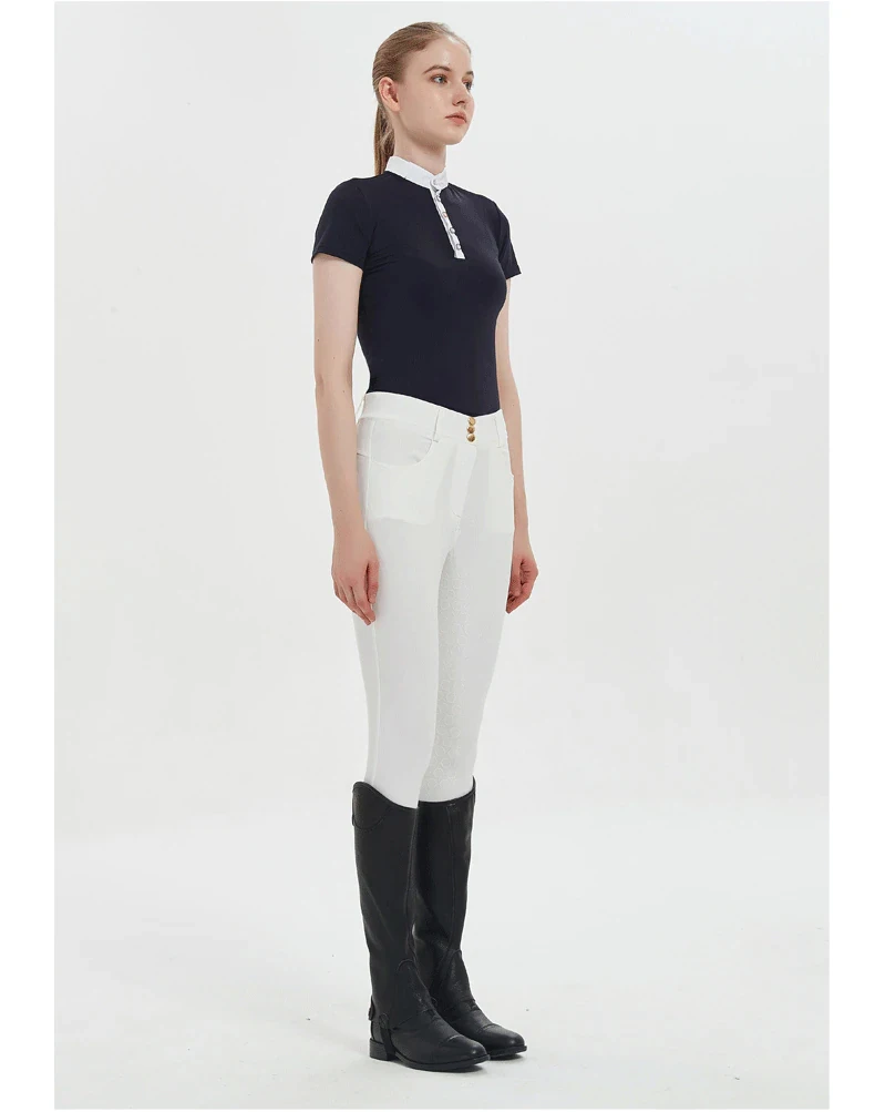 Women Outdoor Sports Equestrian Clothes Horse Riding Pants Silicone Womens Equestrian Breeches Horseback Rider Tights Trousers