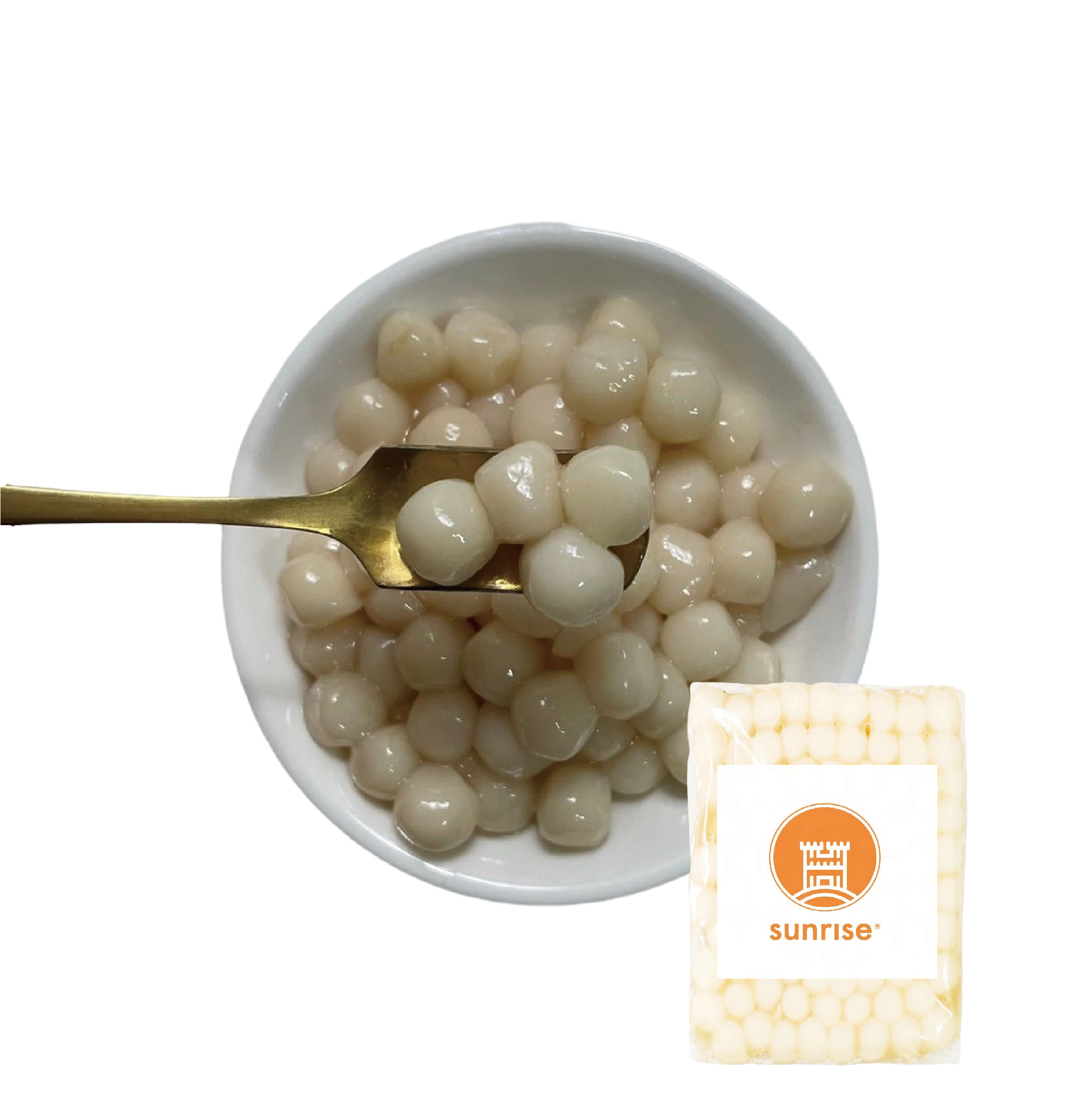 Taiwan bubble tea supplier high quality food 50g instant tapioca pearls