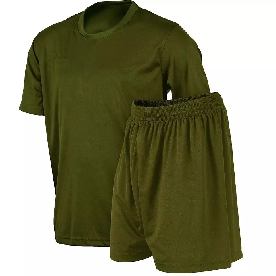 2023 Wholesale High Quality New Soccer Wear Short-sleeved Shorts plain soccer uniform for men