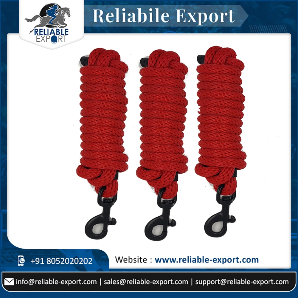 New Arrival Heavy Duty Horse Halters in Red Western Style Rope Halter with Nylon PVC Leather Wholesale Price