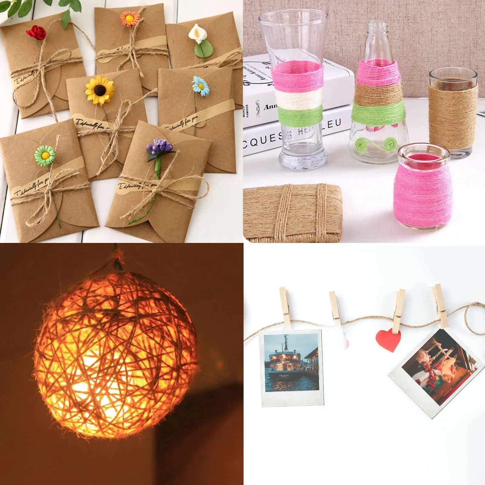 Free Sample Custom Color jute spools twine 2mm*100m hemp cord colored jute rope for diy craft