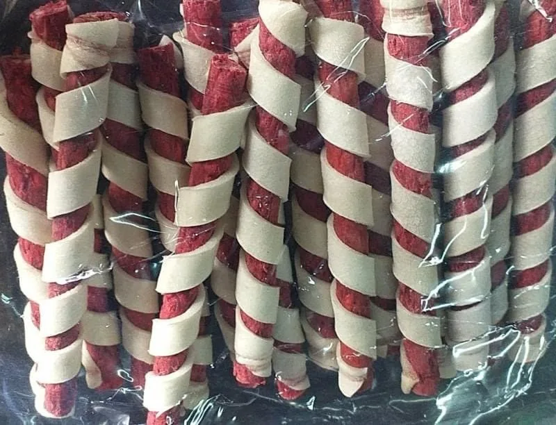 Высокопоставленный опт собачий корм для собак оберточная палочка собачьи закуски натуральный от aaliyan impex