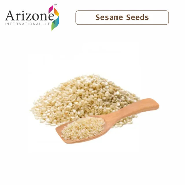 Natural Raw White Sesame Seeds | Crunchy  & Nutty Flavor | Keto Friendly | Vegan | Source of Protein | Hulled | Indian Exporter