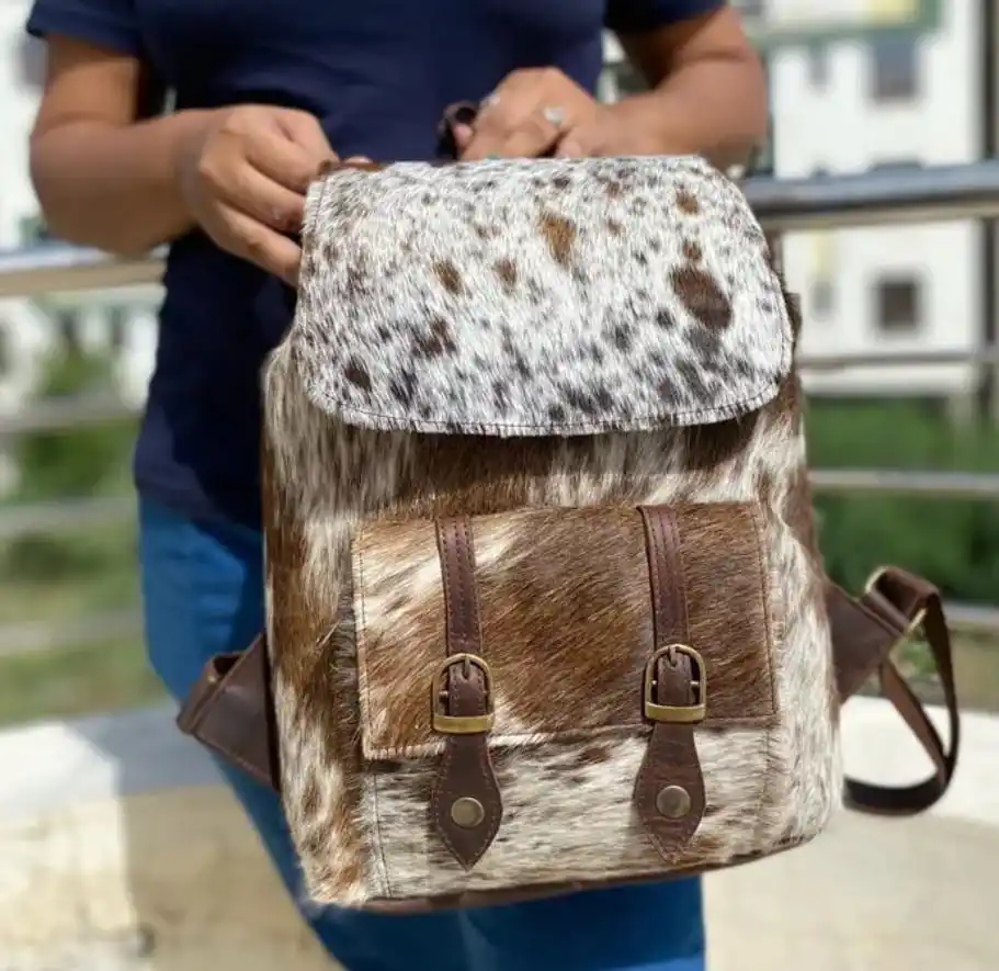 Western Handmade Cow Hide Travel bag portable and lightweight multipurpose Custom duffel bag Hair on travel bag ready to ship