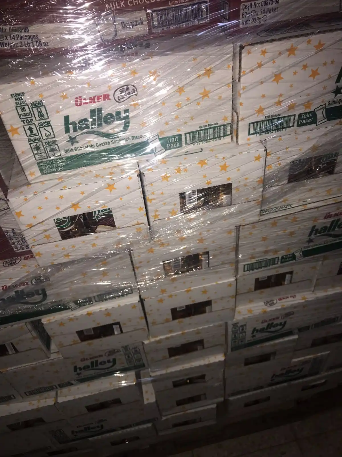 Бисквит Ulker Halley с белым шоколадным покрытием сэндвич-Зефир Betwwen два бисквита 210 г x 12 свежий запас из Турции