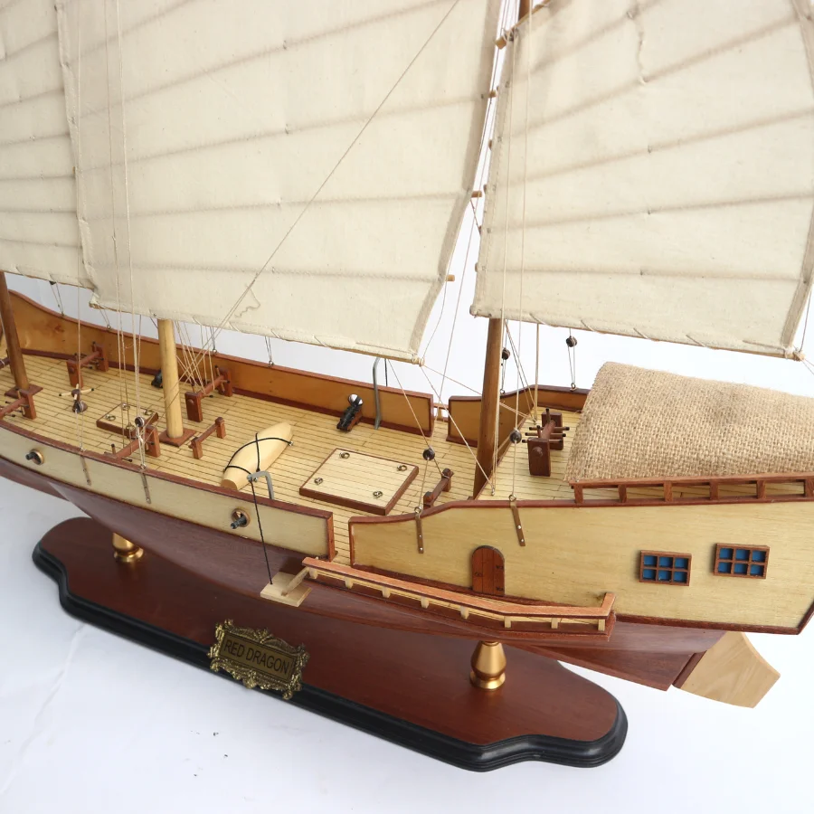 RED DRAGON CHINESE TALL SHIP  HIGH QUALITY 100 % HANDMADE_ WOODEN HANDICRAFT MODEL BOAT MADE IN VIETNAM _NEW PRODUCT