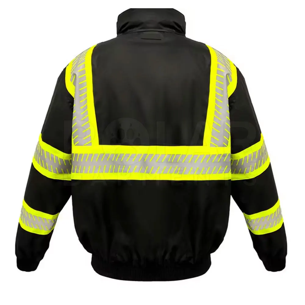 Hi Vis с логотипом куртки для продажи хорошего качества на заказ Высокая Видимость полный рукав куртка безопасности желтый
