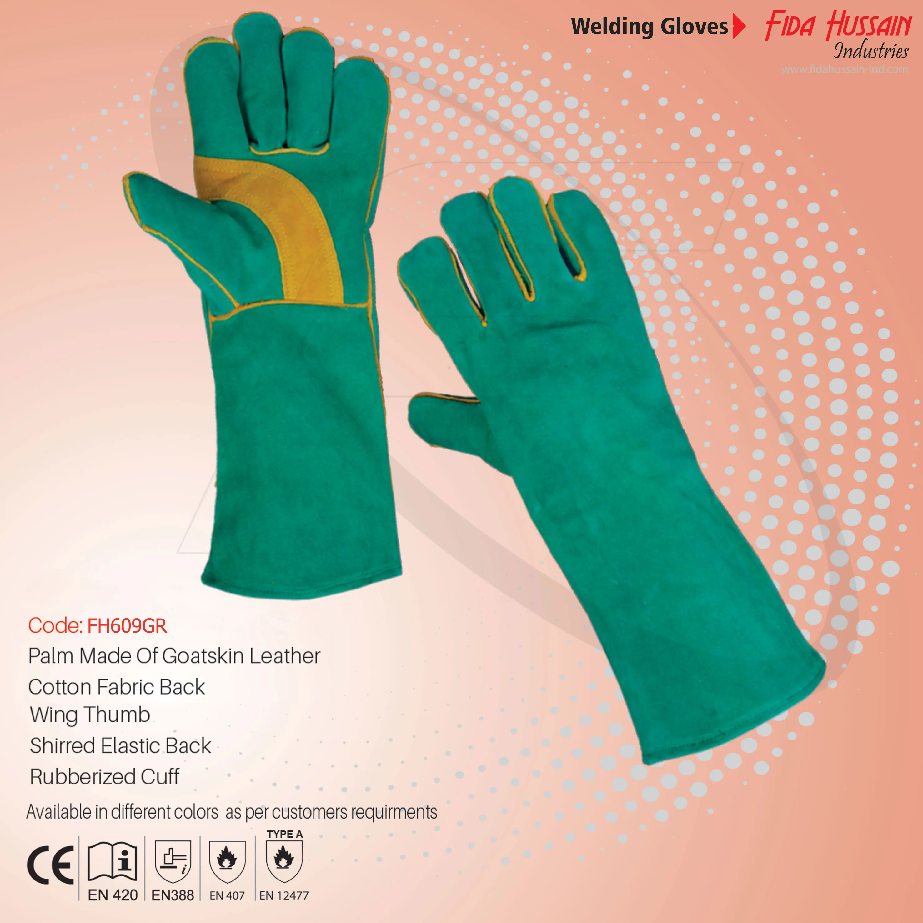 2024 A Grade Hand Protection Anti Cut Welding Work Safety Gloves Top Quality Wholesale Welder Glove Leather gloves from Pakistan