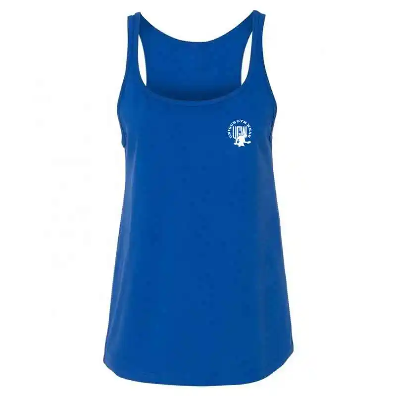 Wholesale Gym Wear Slim Loose Crop Top Tank Tops Fitness Women Clothes Soft Clothing Casual Custom Print Western Cotton OEM Logo