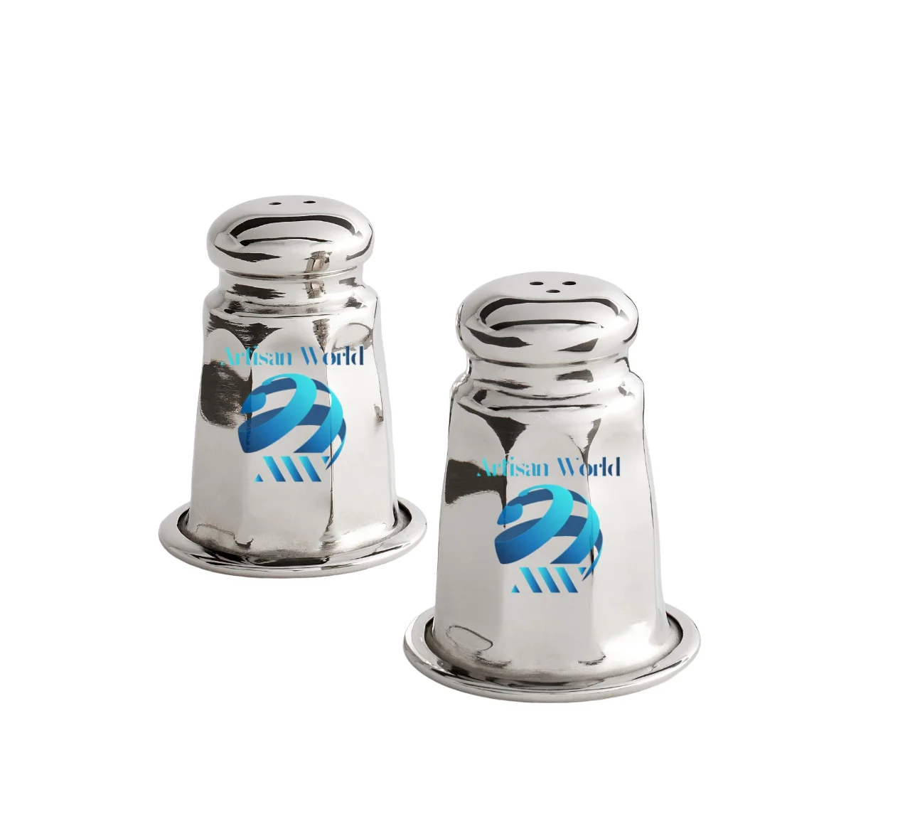 Traditional Design Metal Salt Pepper Shaker Set Cherished For Generations Perfect For Everyday Table To A Polished Dinner Party