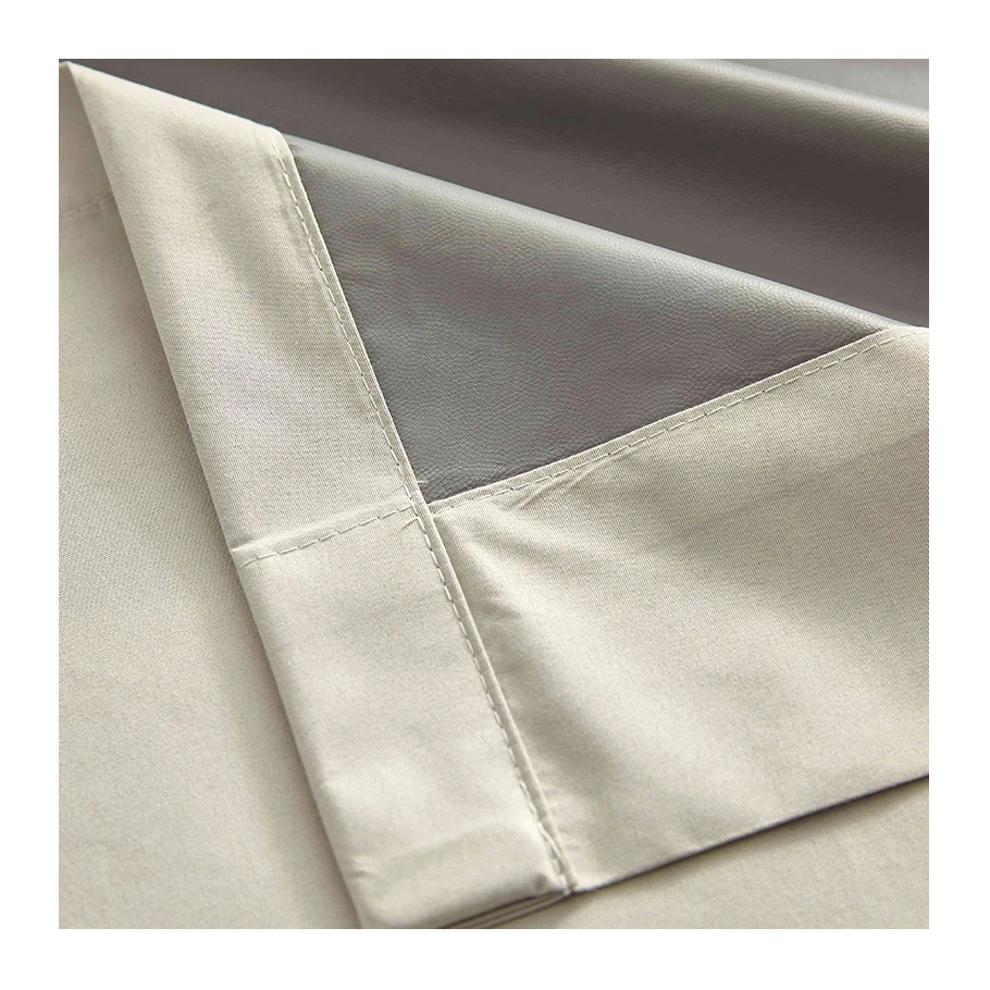 2024 Great Caliber Blackout Sun Blocker Window Curtains 100% Polyester Silk Smooth Thermal Insulation New TPU Material Fabric