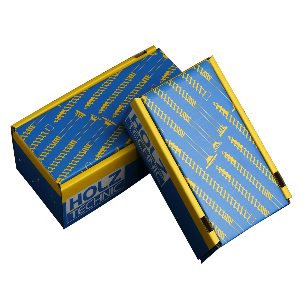 Custom Logo Printed Corrugated Screws Paper Boxes with PET Window