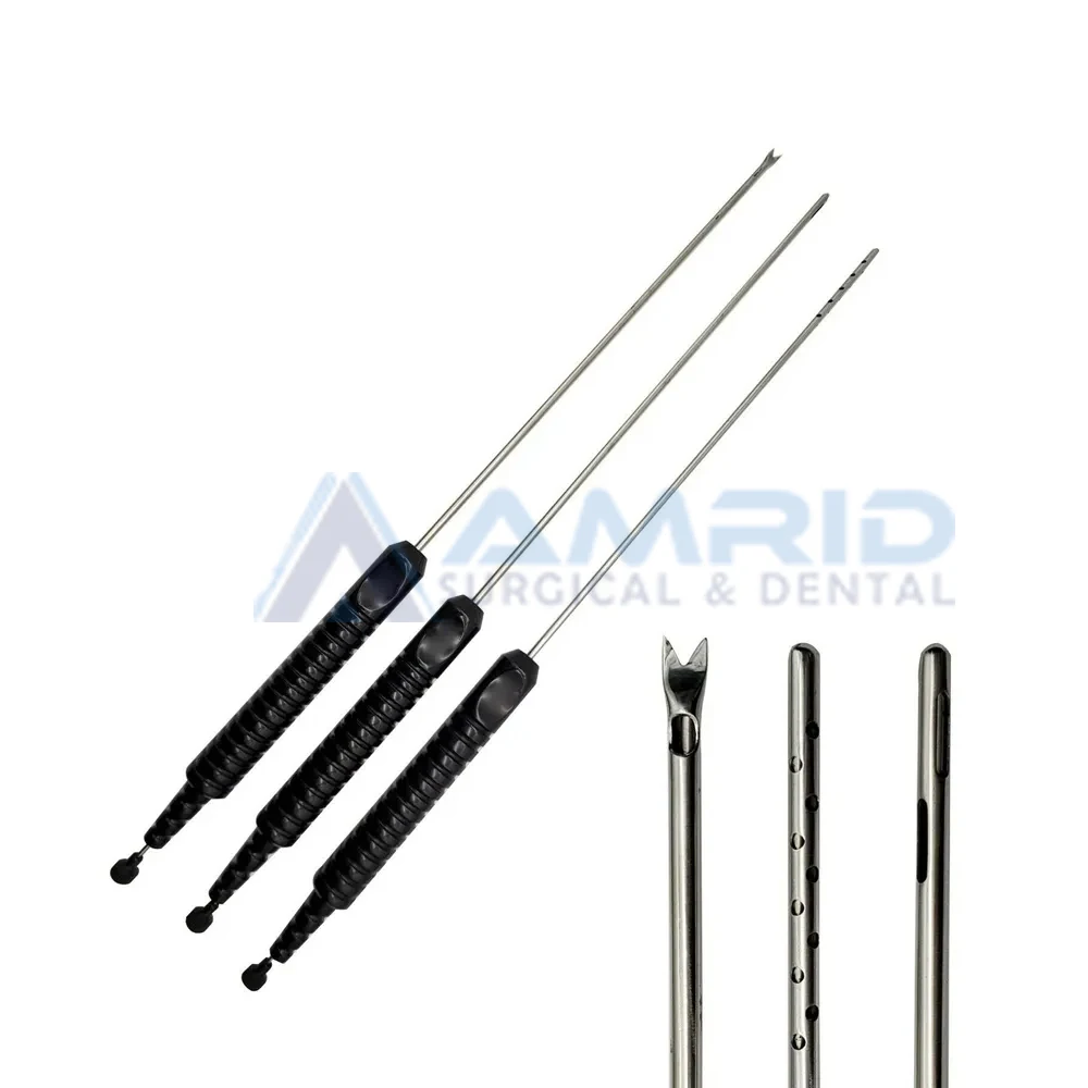 Набор канюлей для липосакции алюминиевая ручка титановая канюля новый стиль инструменты пластической хирургии AMRID хирургические