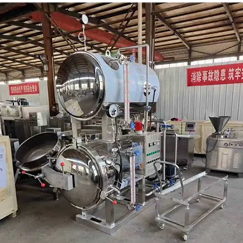 High Temperature Industrial Glass Bottle Sterilizer Autoclave For Canned Fish Industrial Sterilizer