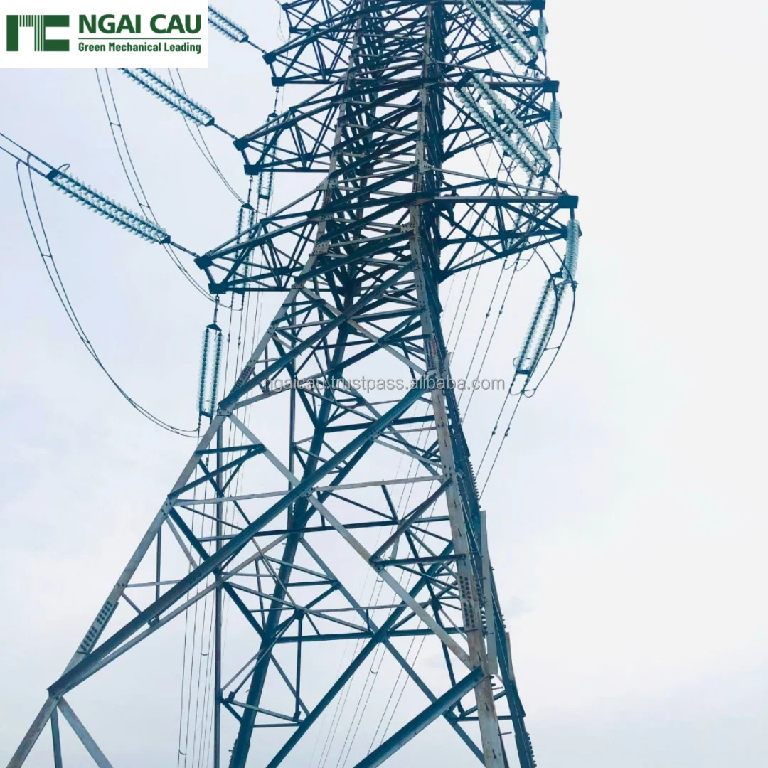 From Viet Nam Manufacture: Power Transmission Line Galvanized Steel Tower Steel Lattice Tower For 110-220-500 KV