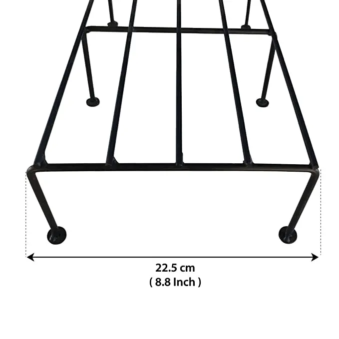 Latest Design Rectangular Indigo Galvanized Metal Plant Stand/Pot Stand  (Set of 4) for Indoor & Outdoor Use