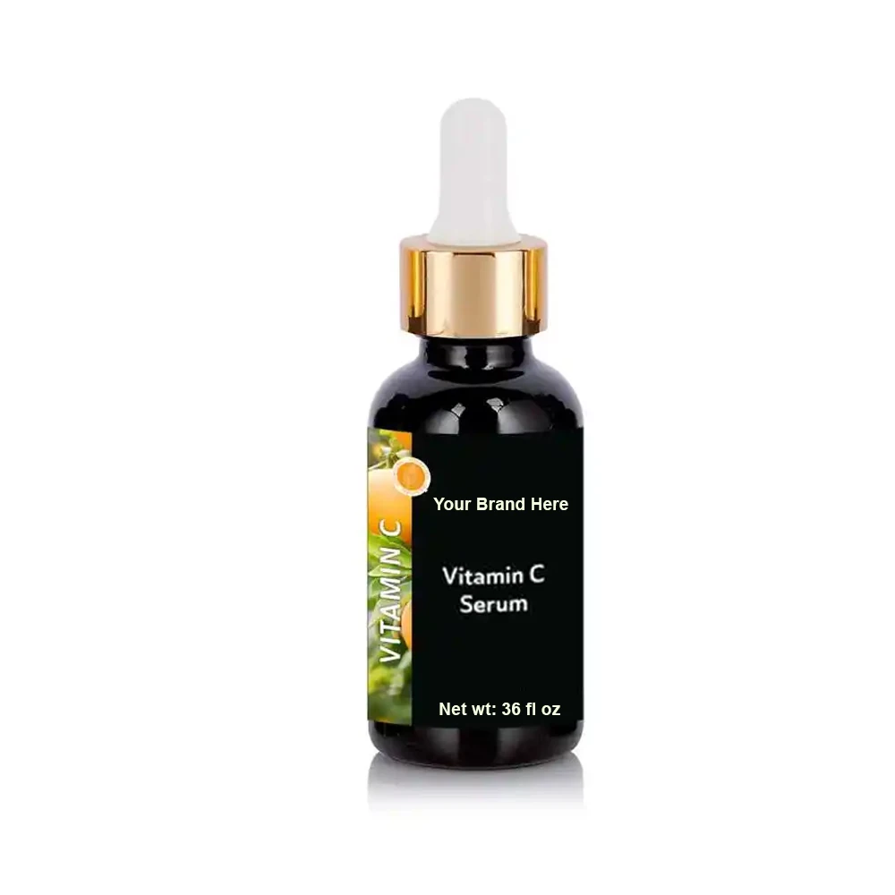 Private Label Vitamin C Serum for Face 36oz Potent Anti-Aging Formula Made in USA Custom logo
