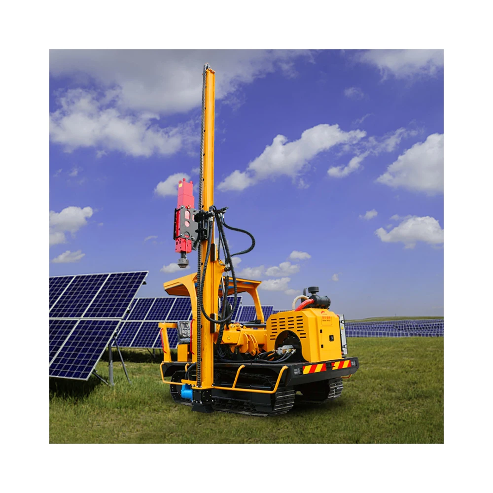 Crawler Type Hydraulic Hammer Pile Driver Solar Ramming Machine for Solar Project Hot Sale Solar Farm Pile Driver