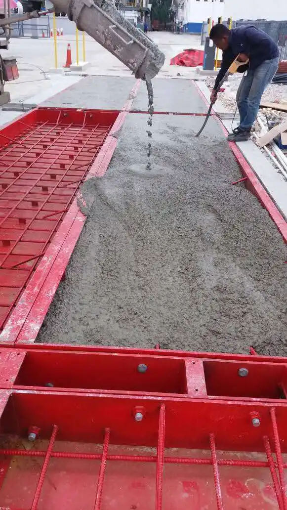 Zonjli Concrete Weighbridge Truck Weight Scale