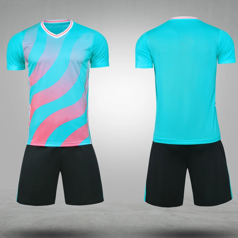 Men Soccer Uniform Professional Custom Referee Shirt Football Jersey Set 100% Polyester Referee Uniform Sports Jersey Suit